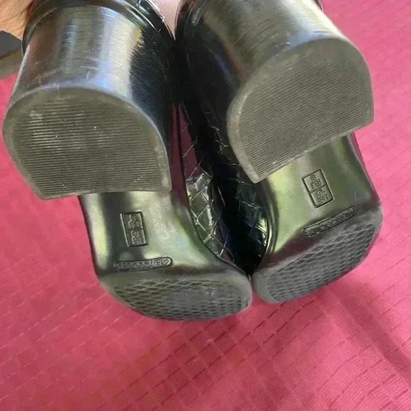 Aerosoles Womens Black Patent Slip On Mule Clogs 10 excellent condition - Picture 11 of 16